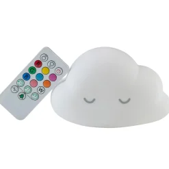 Nattou Veilleuse nuage avec télécommande Blanc