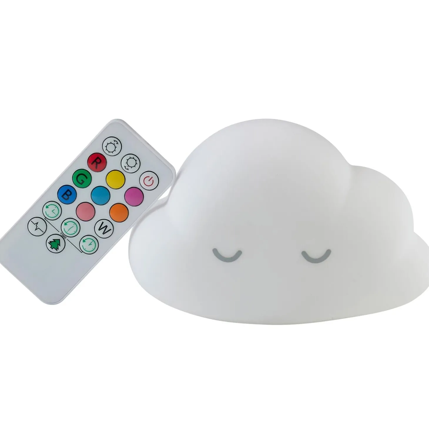 Nattou Veilleuse nuage avec télécommande Blanc