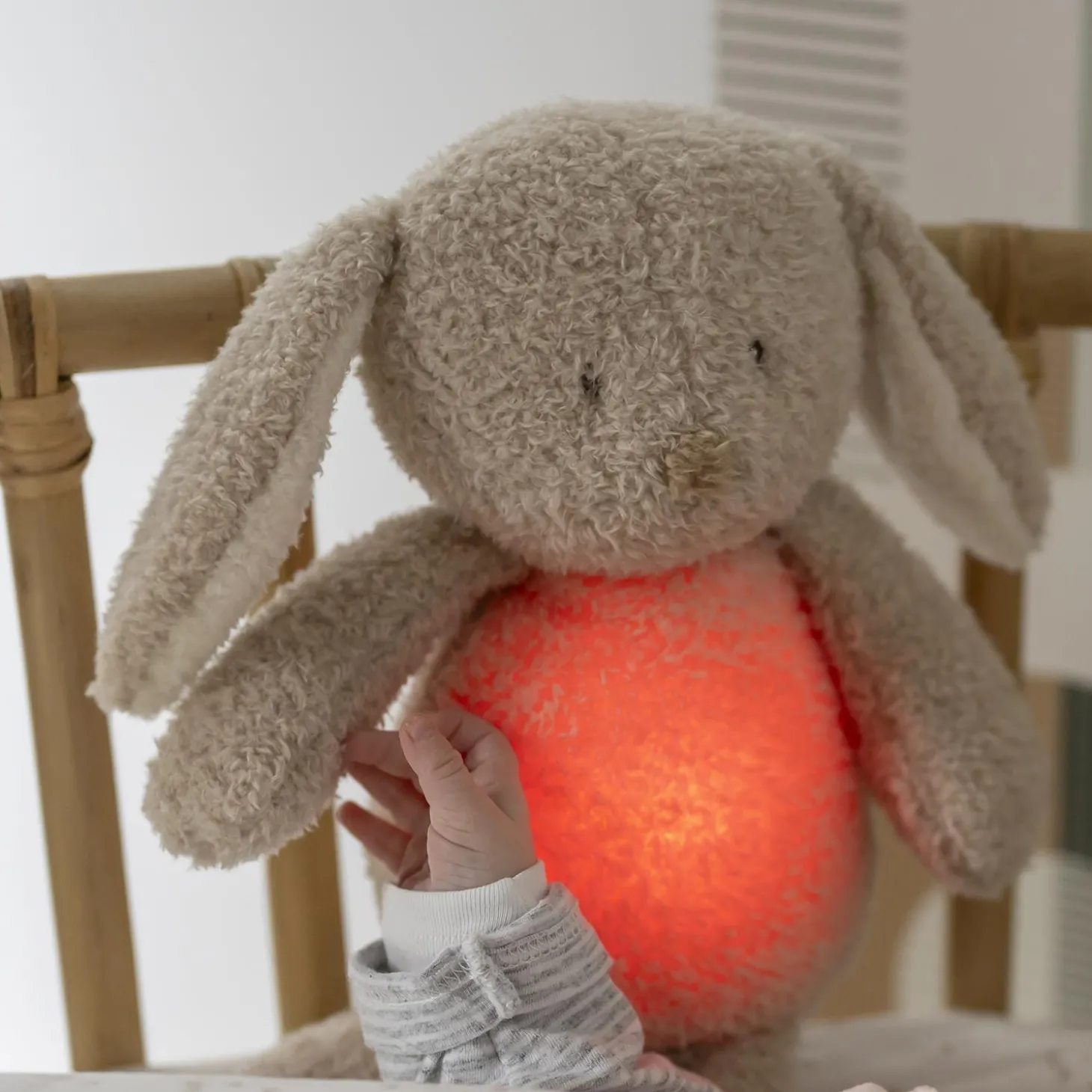 Nattou Veilleuse peluche teddy Sleepy Lapin Beige