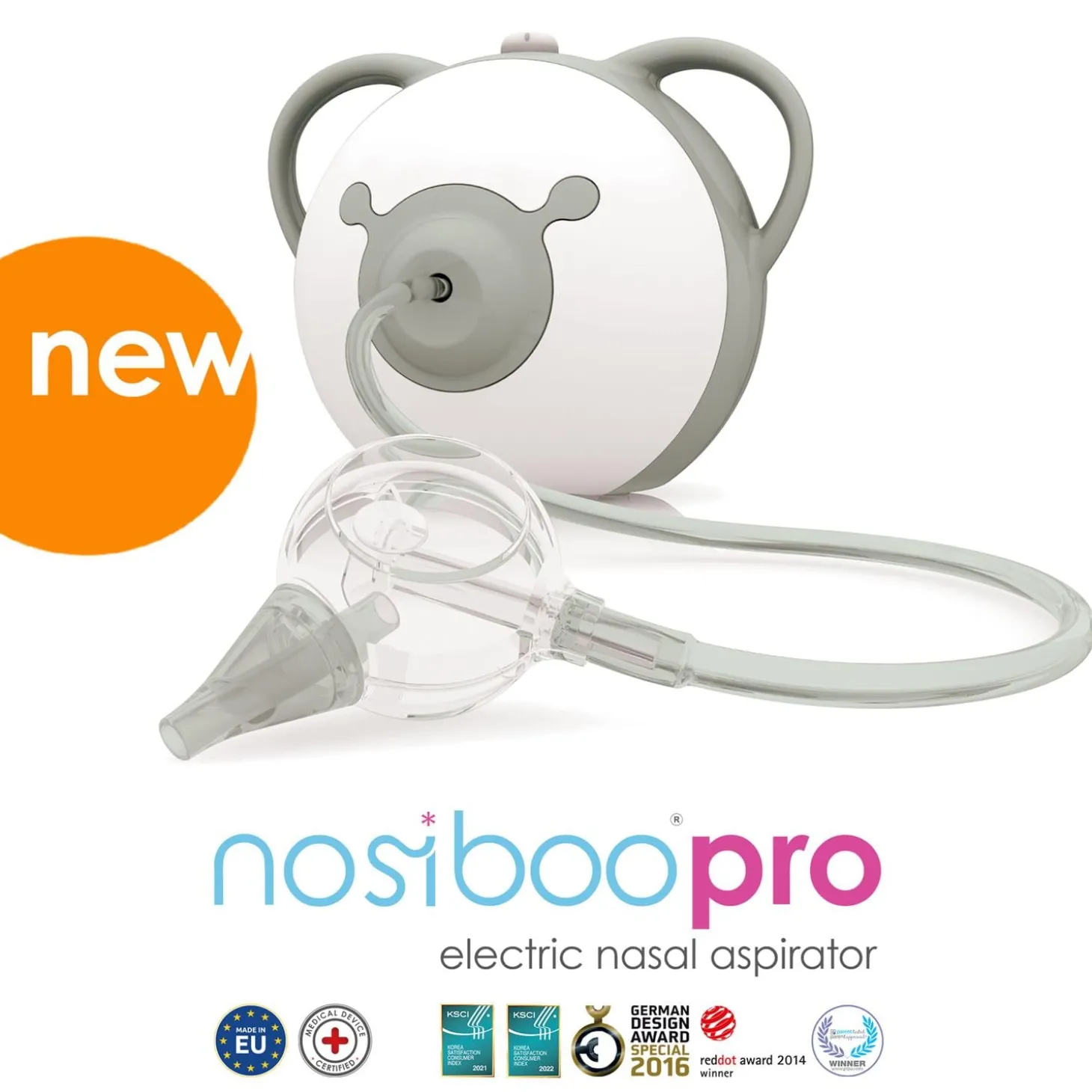 Nosiboo Mouche-bébé électrique Nosiboo Pro Gris