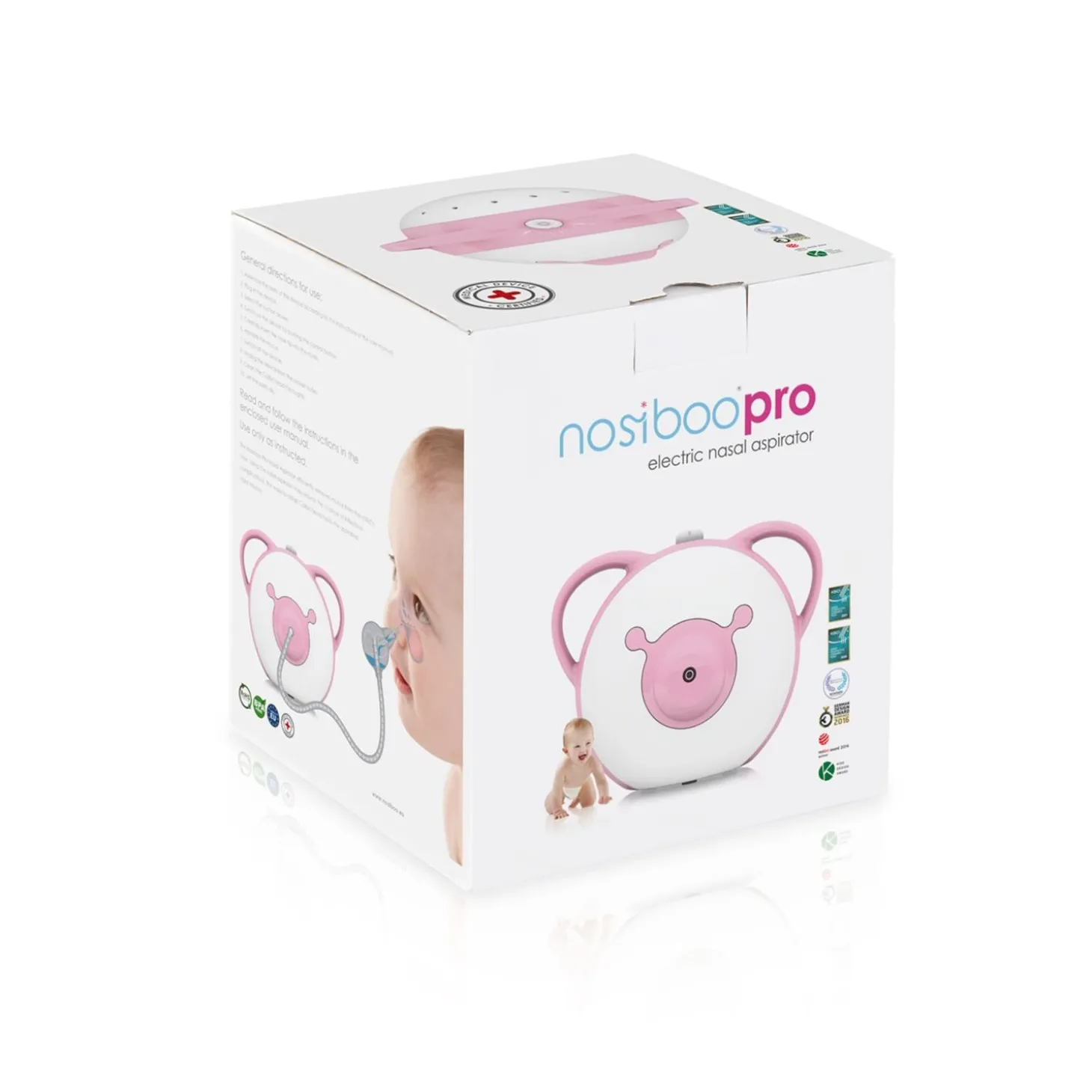 Nosiboo Mouche-bébé électrique Nosiboo Pro Rose