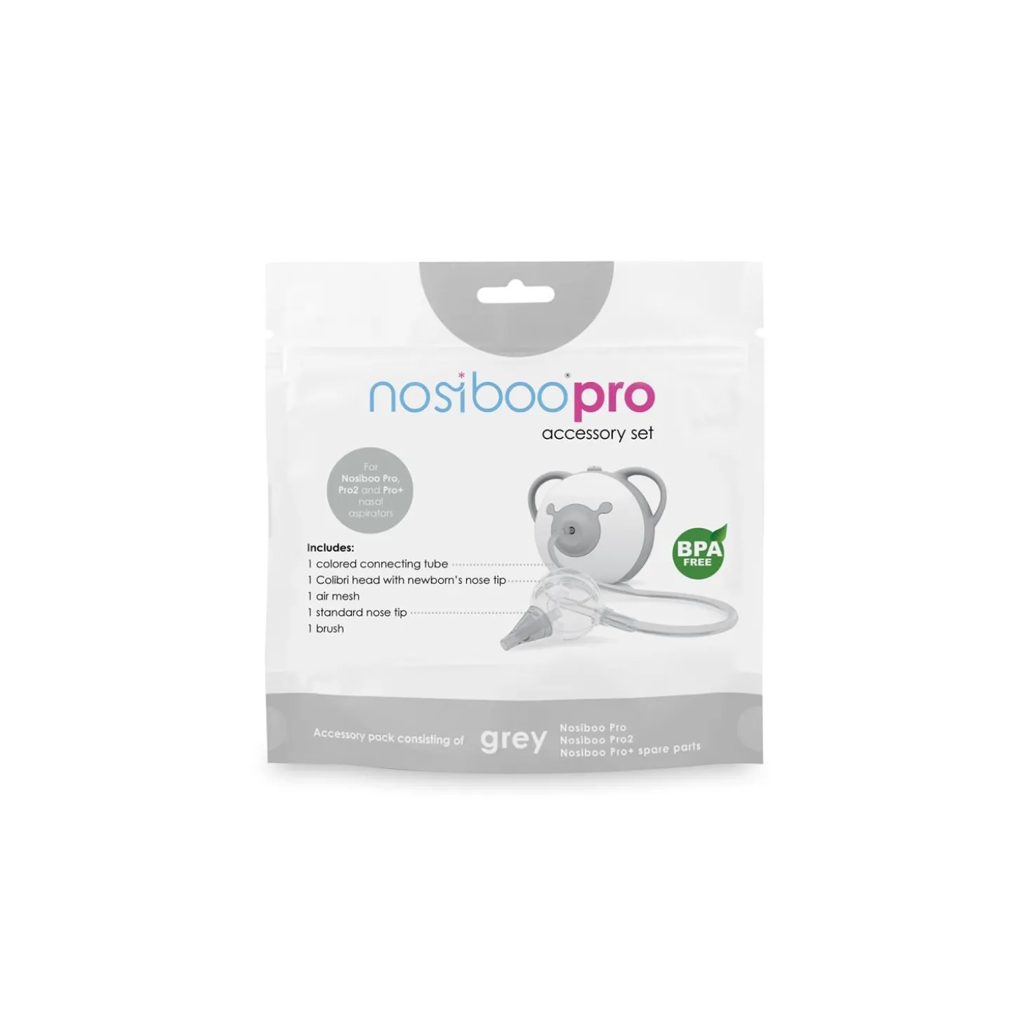 Nosiboo Set ensemble d'accessoires Nosiboo Pro Gris