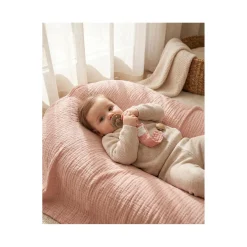 Noukie's                    Attache tétine Coton Bio    Rose