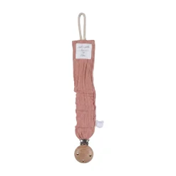 Noukie's                    Attache tétine Coton Bio    Rose