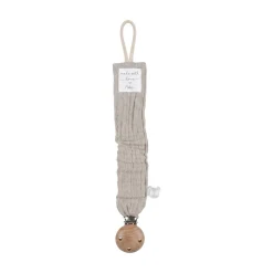 Noukie's                    Attache tétine Coton Bio    Greige