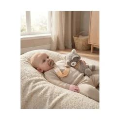 Noukie's                    Attache tétine Coton Bio    Beige