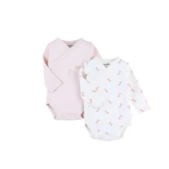 Noukie's                    2 bodys croisés manches longues Popsie    Multicolore