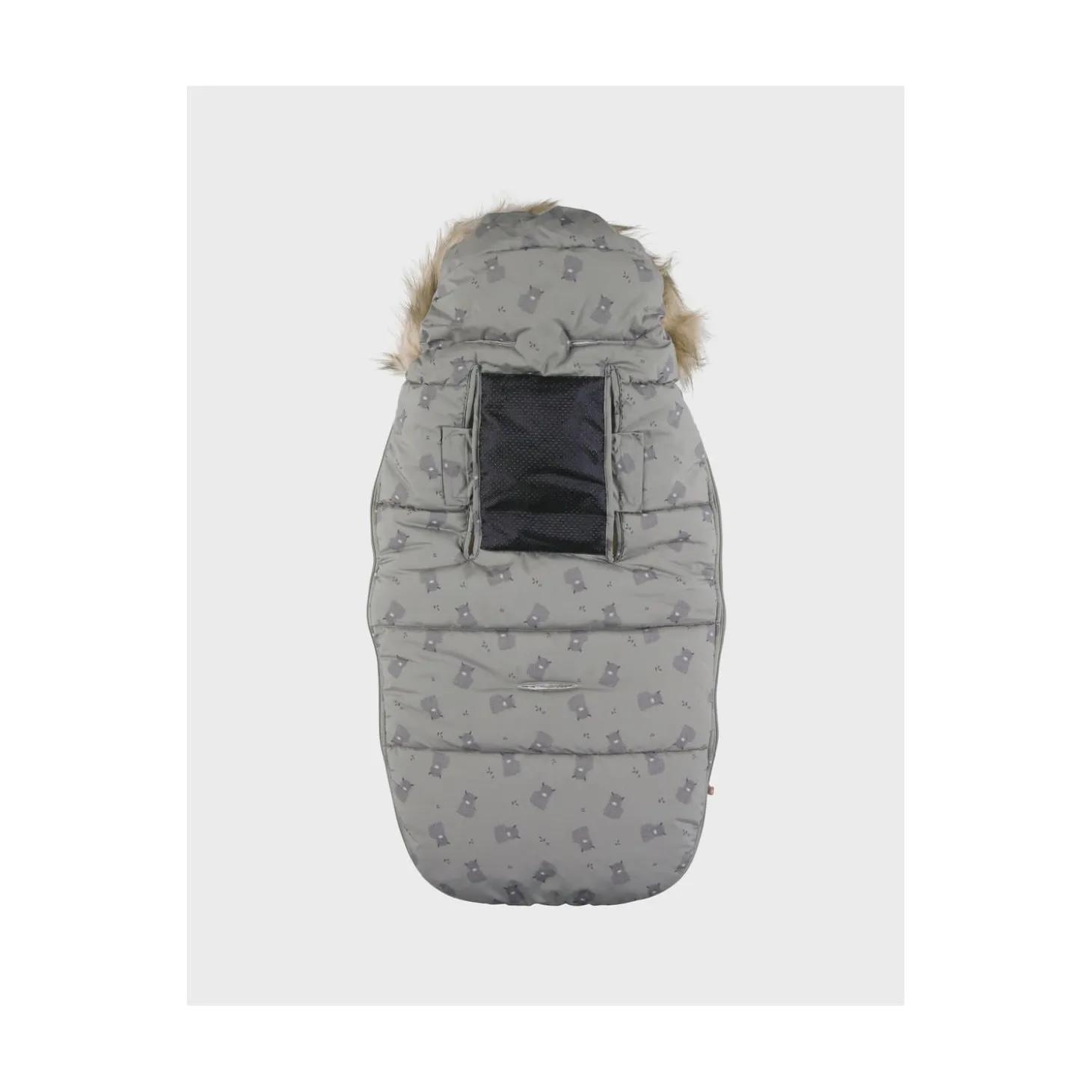 Noukie's Chancelière déperlante motif éléphant M&M25 Kaki 50x80 cm