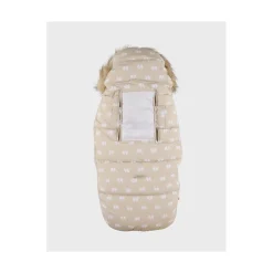 Noukie's Chancelière étanche motif éléphant M&M25 Beige 50x80 cm