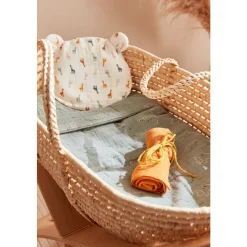 Noukie's Coussin de tête avec avec 2 housses bio Mix & Match Rose