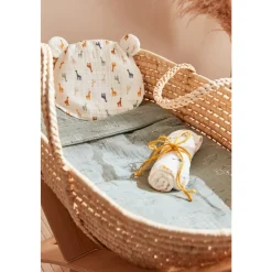 Noukie's Coussin de tête avec avec 2 housses bio Mix & Match Rose