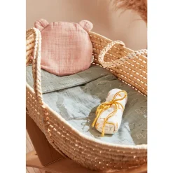 Noukie's Coussin de tête avec avec 2 housses bio Mix & Match Rose
