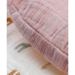 Noukie's Coussin de tête avec avec 2 housses bio Mix & Match Rose