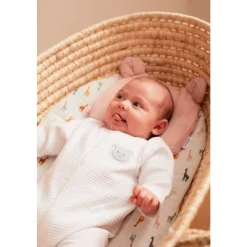 Noukie's Coussin de tête avec avec 2 housses bio Mix & Match Rose