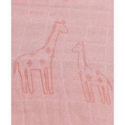 Noukie's Coussin de tête avec avec 2 housses bio Mix & Match Rose