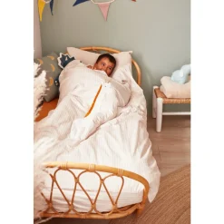 Noukie's Coussin Tricot Bio Tiga & Stegi Vert 36x36 cm