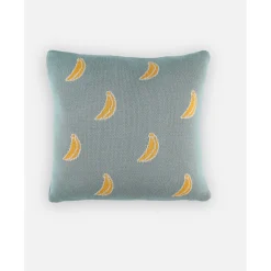 Noukie's Coussin Tricot Bio Tiga & Stegi Vert 36x36 cm