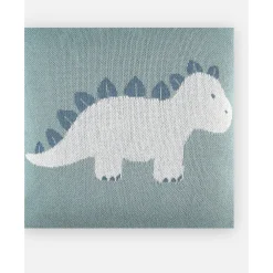 Noukie's Coussin Tricot Bio Tiga & Stegi Vert 36x36 cm