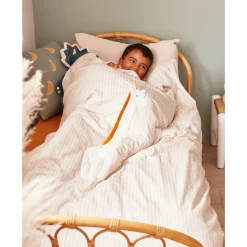 Noukie's Coussin Tricot Bio Tiga & Stegi Vert 36x36 cm
