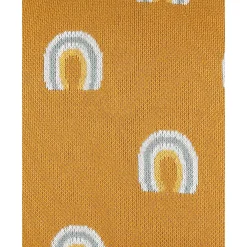 Noukie's                    Coussin Tricot Bio Tiga & Stegi    Jaune            36x36 cm