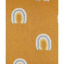 Noukie's Coussin Tricot Bio Tiga & Stegi Jaune 36x36 cm