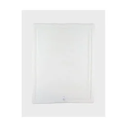 Noukie's Couverture mousseline brodée et sherpa F&O Ecru 75x100 cm