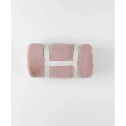 Noukie's Couverture ouatinée en fausse fourrure M&M24 Rose 75x100 cm