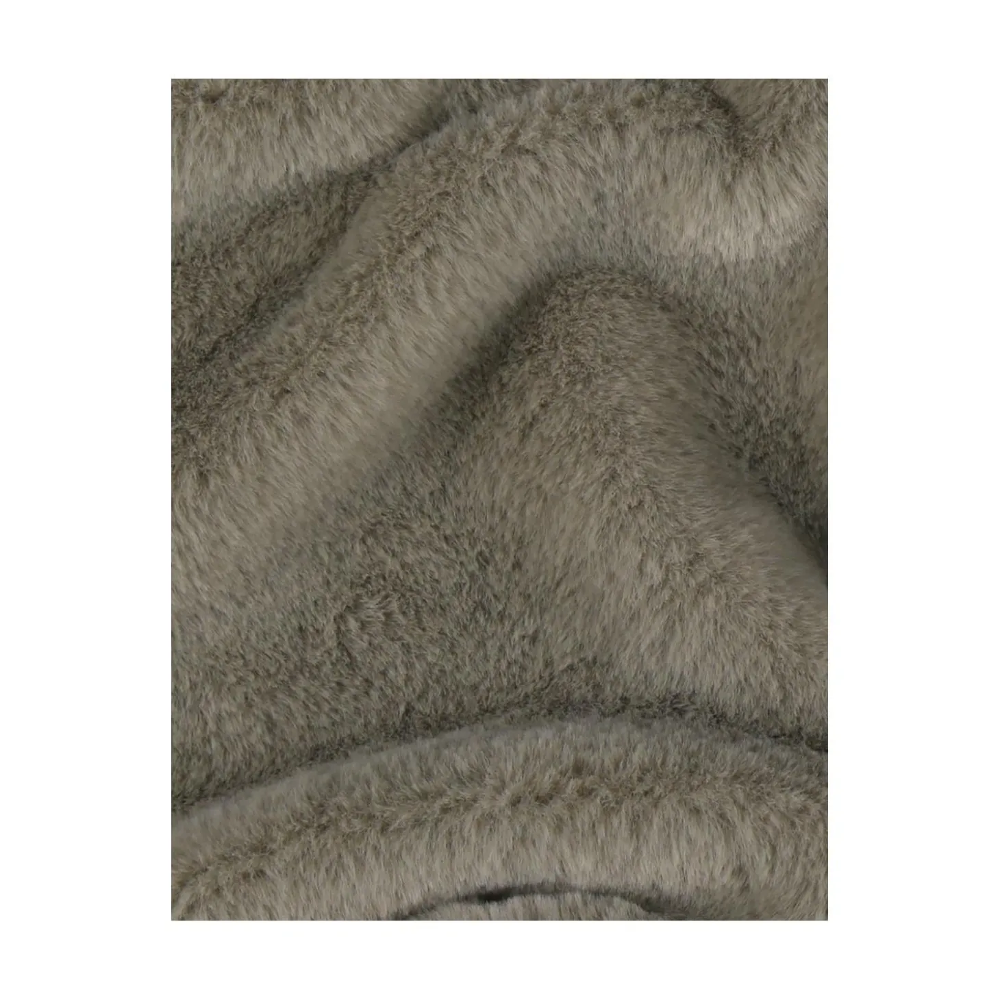 Noukie's Couverture Promenade fausse fourrure M&M25 Kaki 45x65 cm