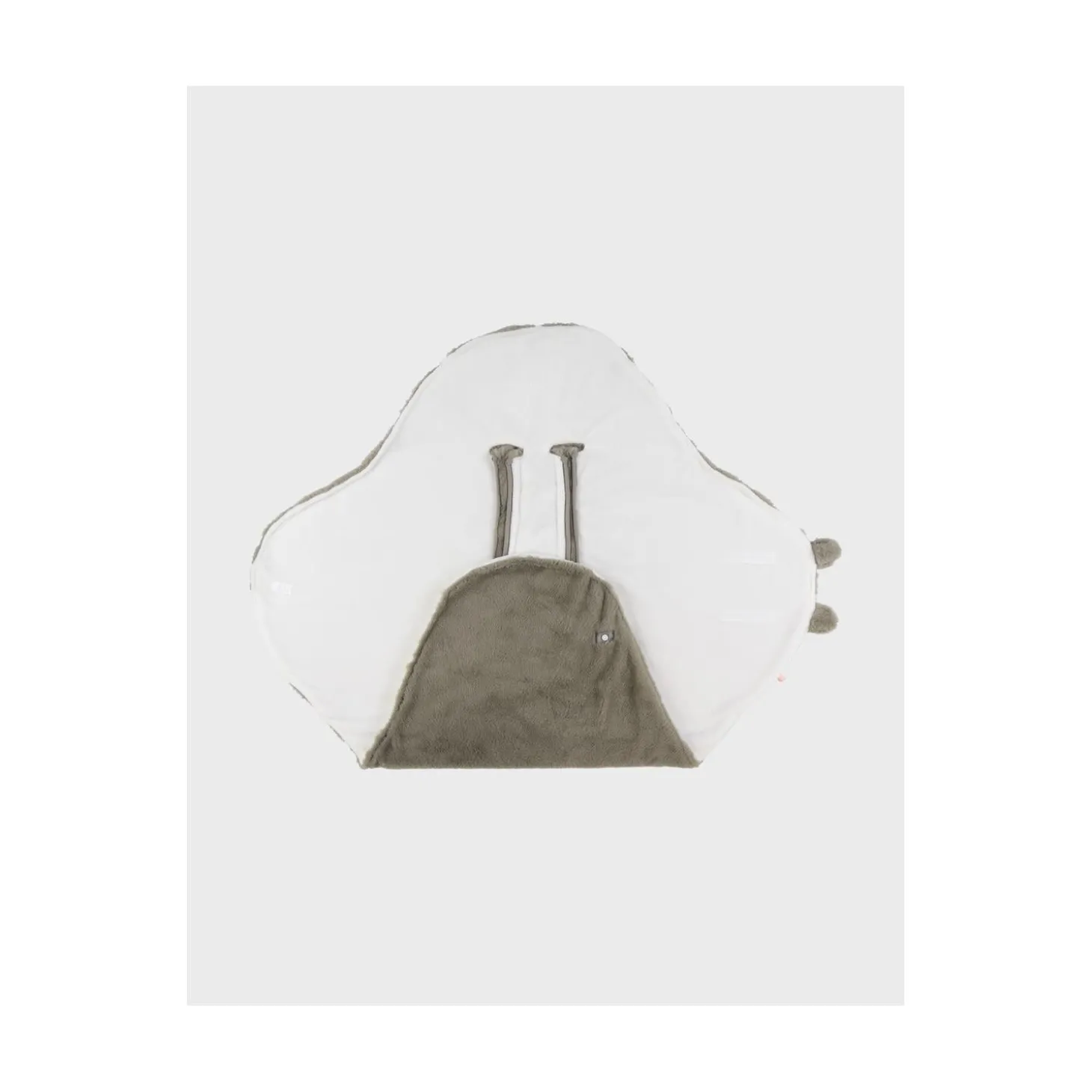 Noukie's Couverture Promenade fausse fourrure M&M25 Kaki 45x65 cm