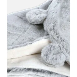 Noukie's Couverture promenade long poil Mix and Match Gris Clair