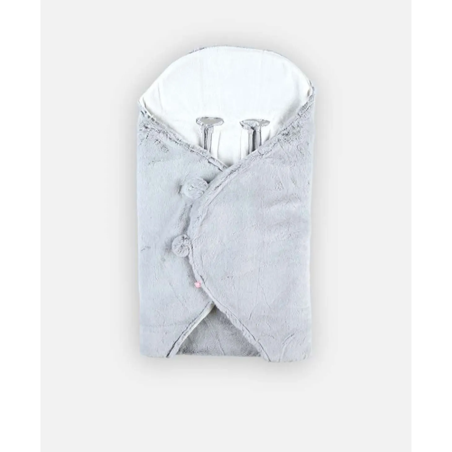Noukie's Couverture promenade long poil Mix and Match Gris Clair