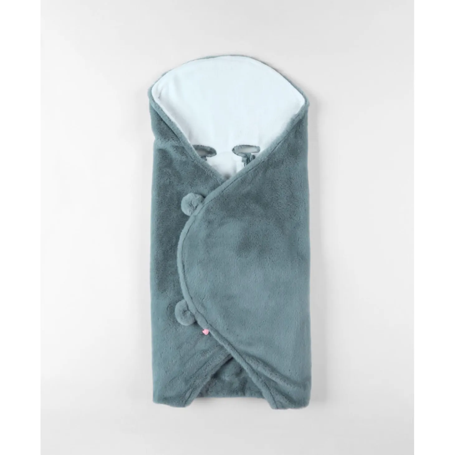 Noukie's Couverture promenade fausse fourrure M&M24 Bleu