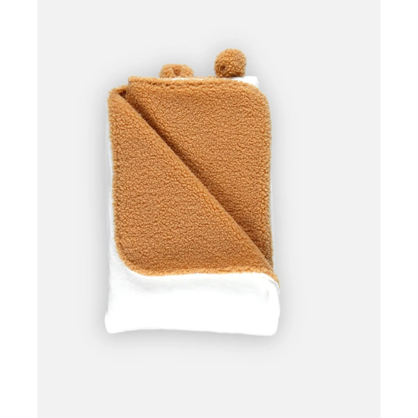 Noukie's Couverture sherpa Mix and Match Camel 75x100 cm