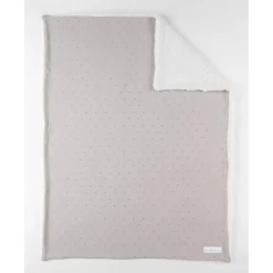 Noukie's Couverture tricot avec sherpa M&M24 Beige 75x100 cm