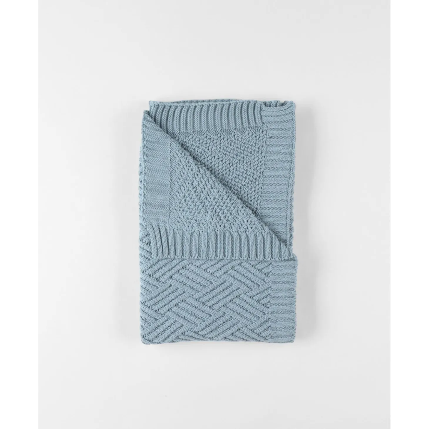 Noukie's Couverture tricot M&M24 Ice Blue 75x100 cm