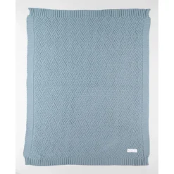 Noukie's Couverture tricot M&M24 Ice Blue 75x100 cm