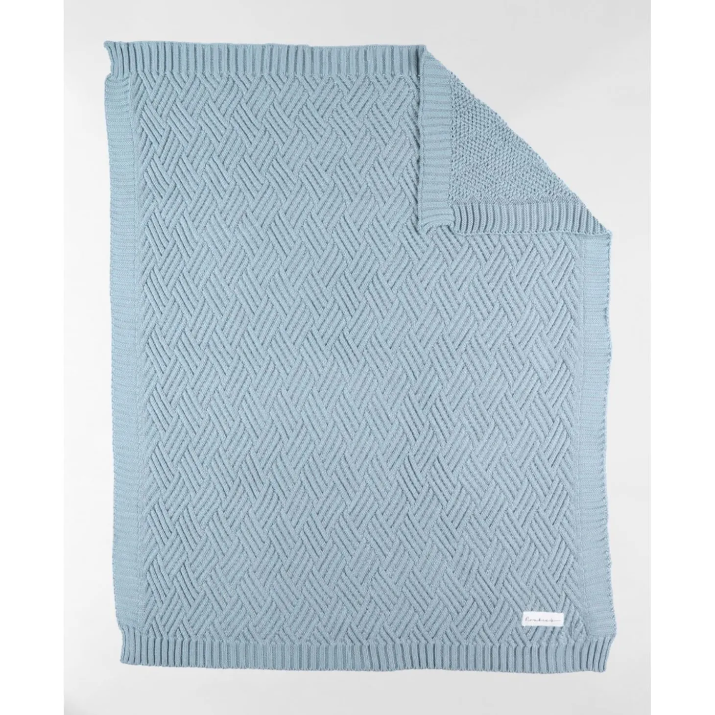 Noukie's Couverture tricot M&M24 Ice Blue 75x100 cm