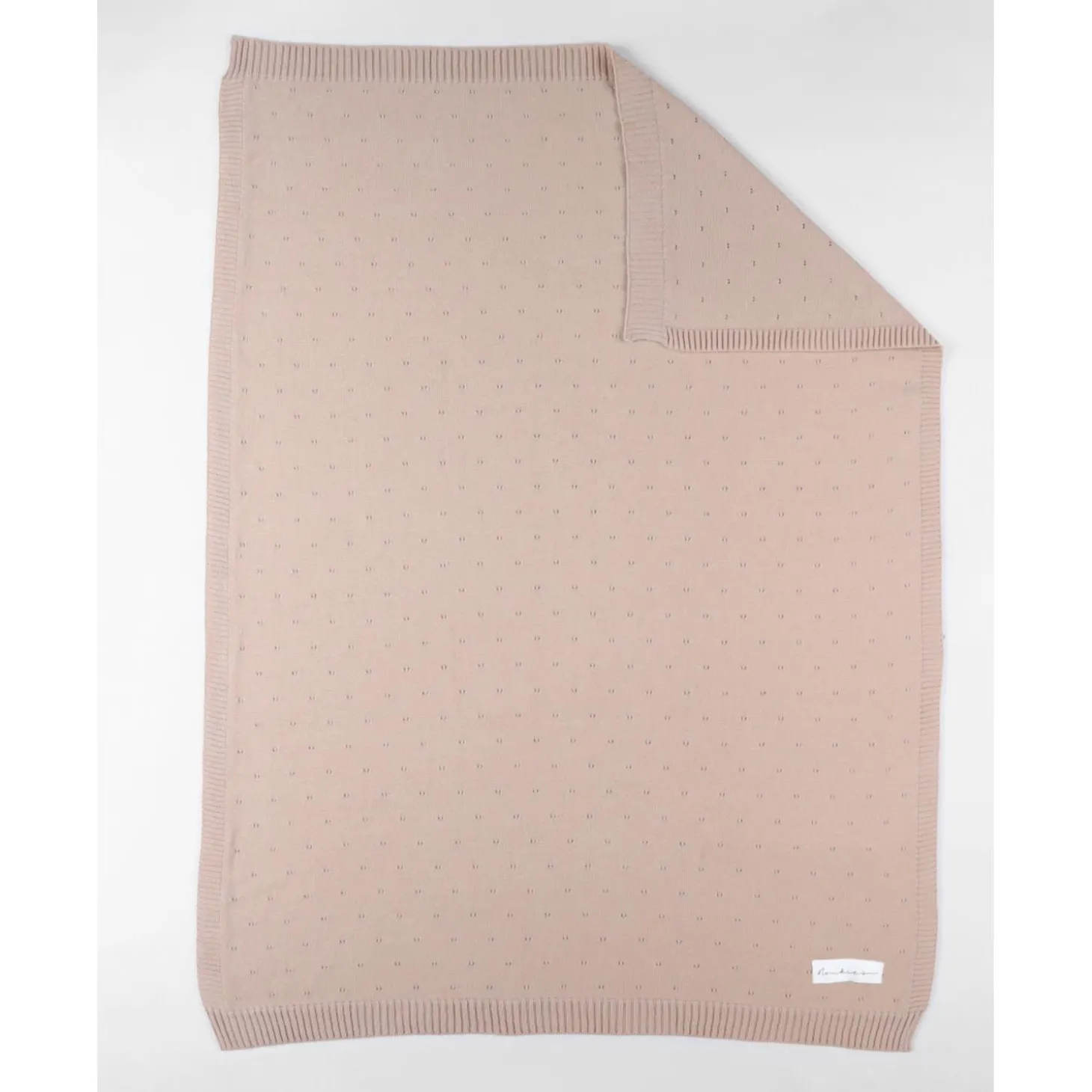 Noukie's Couverture tricot M&M24 Powder pink 75x100 cm