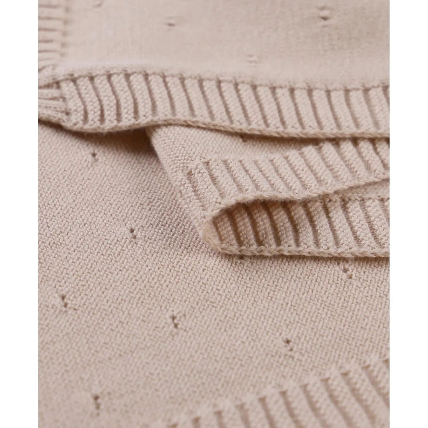 Noukie's Couverture tricot M&M24 Powder pink 75x100 cm