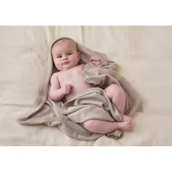 Noukie's Couverture tricot M&M24 Tender Beige 75x100 cm