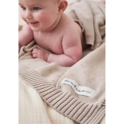 Noukie's Couverture tricot M&M24 Tender Beige 75x100 cm