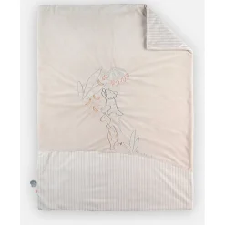 Noukie's Couverture Veloudoux Tiga & Stegi Beige 75x100 cm