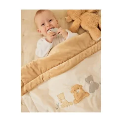 Noukie's Couverture Veloudoux Fluffy Lily Orso F&O Ecru 75x100 cm