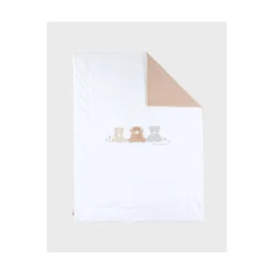 Noukie's Couverture Veloudoux Fluffy Lily Orso F&O Ecru 75x100 cm