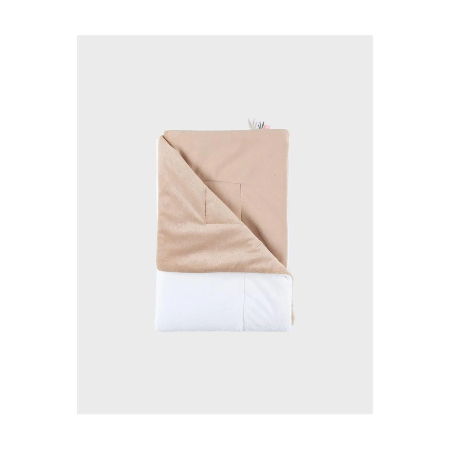 Noukie's Couverture Veloudoux Fluffy Lily Orso F&O Ecru 75x100 cm