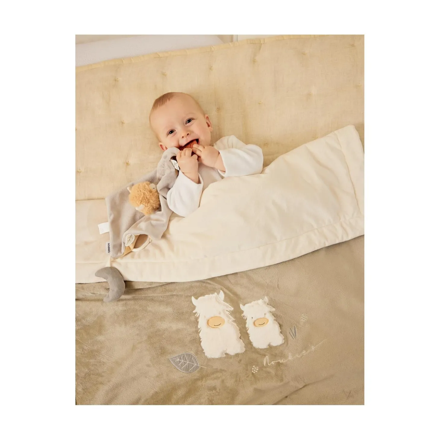 Noukie's Doudou d'activité Fluffy F&O Cow