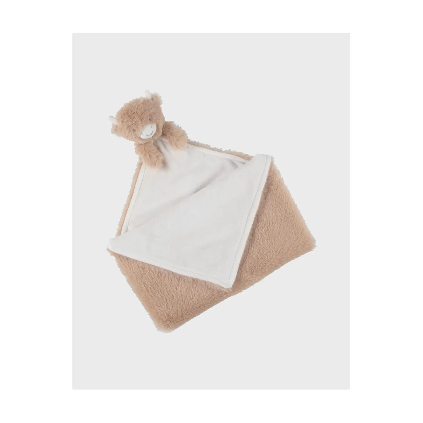 Noukie's Doudou en Veloudoux Fluffy F&O Beige Ecru Cow XXL