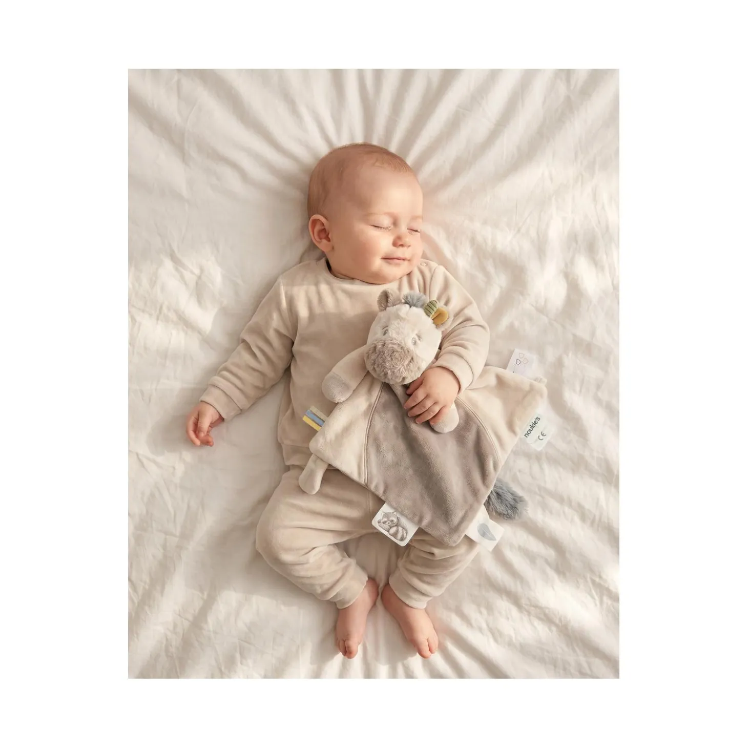 Noukie's Doudou Veloudoux Lino R&L Beige