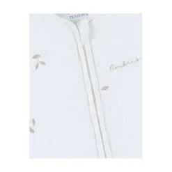 Noukie's Gigoteuse brodée en gaze de coton bio F&O Blanc 50 cm