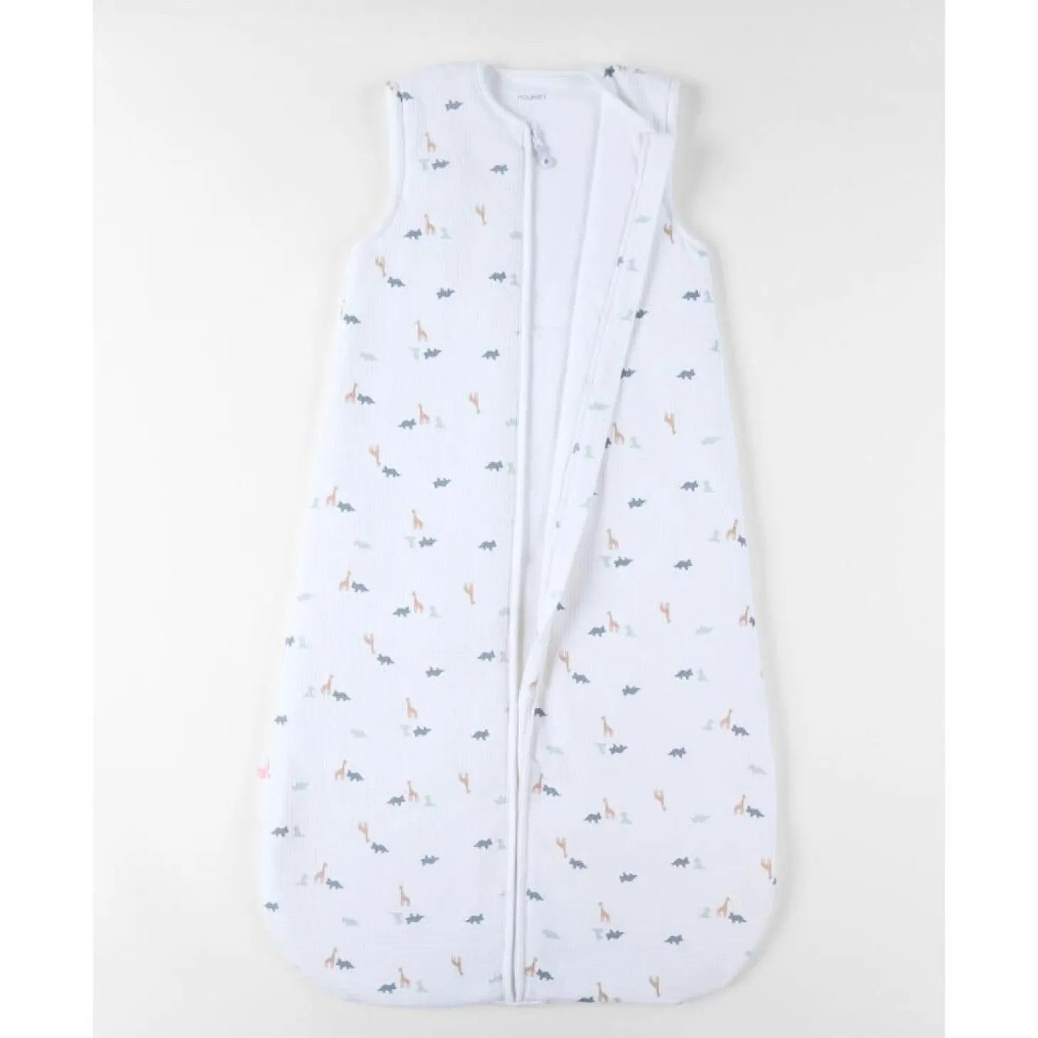 Noukie's Gigoteuse jersey froissé M&m25 Funny Dino Blanc 100 cm